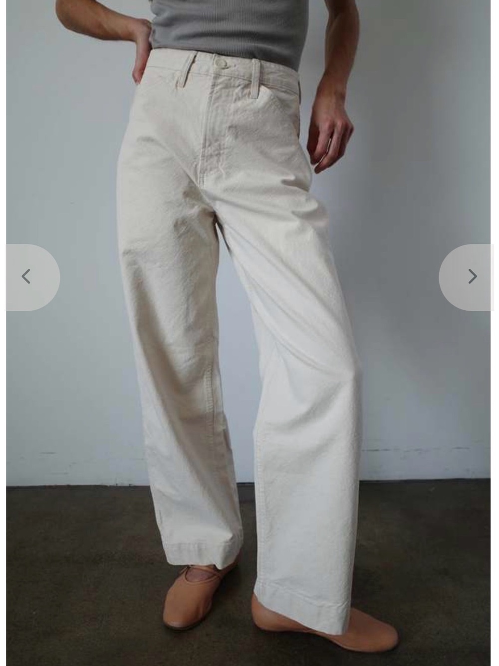 ROAM Isa Pant in Bone, size 28, NWOT